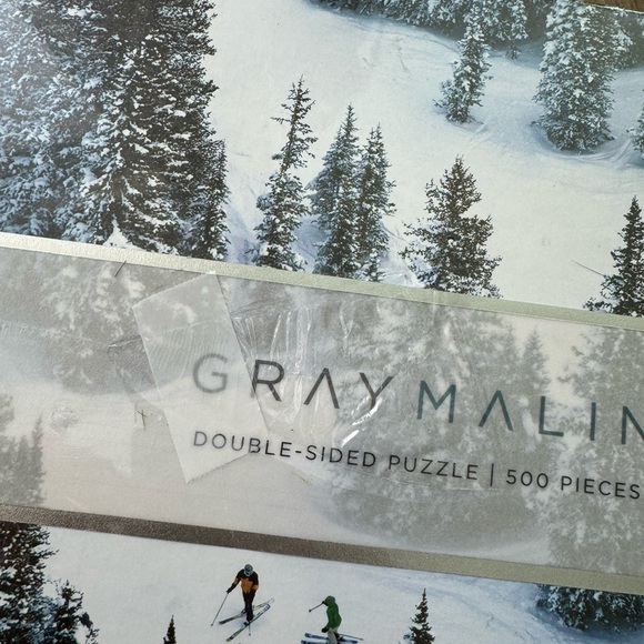 Galison Gray Malin Double Sided The Snow 500 Piece Jigsaw Puzzle New In Box - Picture 6 of 7